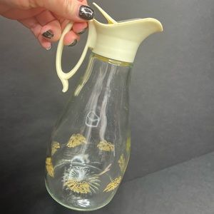 VTG Golden Eagle Log Cabin Americana syrup pitcher